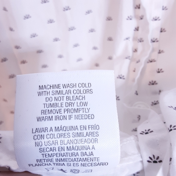 Structure Collection White Print Shirt Slim Fit L - Picture 5 of 6